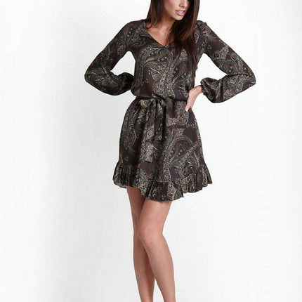 Charming Frill Embellished European Cocktail Dress - Très Elite