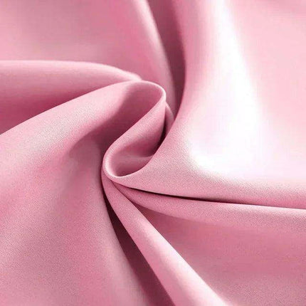 Charming Heart-Embroidered Tulle Blackout Curtains for Baby Girls' Princess Rooms - Single Panel in Double Pink- Très Elite- Très Elite