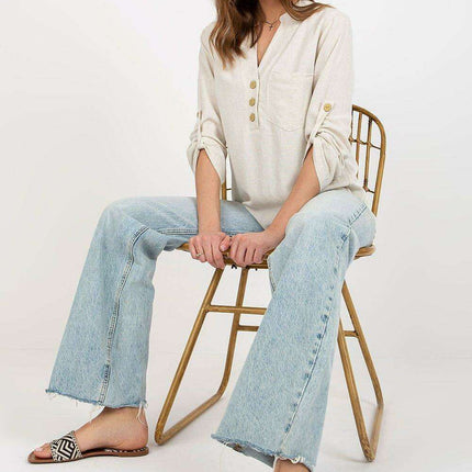 Charming Heart Shaped Neckline Blouse Elegant European Top - Très Elite