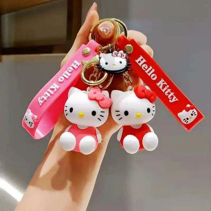 Charming Hello Kitty Silicone Keychain for Car Enthusiasts - Très Elite