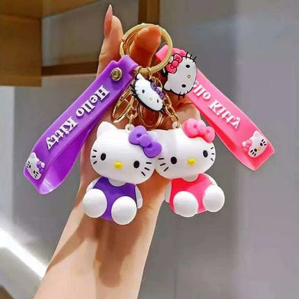 Charming Hello Kitty Silicone Keychain for Car Enthusiasts - Très Elite