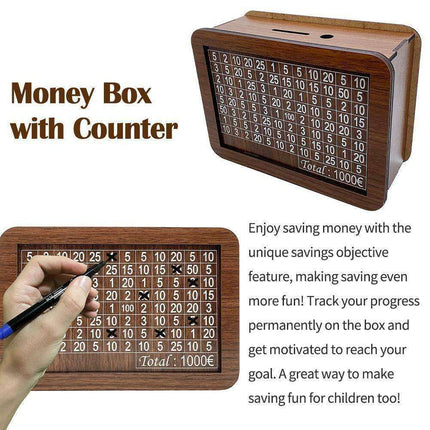 Charming House-Shaped Wooden Savings Bank: A Stylish and Secure Way to Manage Your Finances - Très Elite