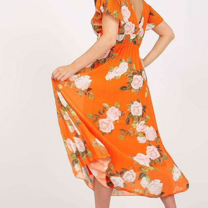 Charming Italian Frill Sleeve Summer Dress Daydress Italy - Très Elite