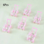 6Pcs Pink Carriag