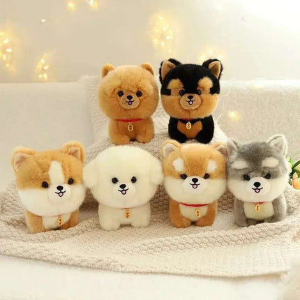 Charming Kawaii Chow-Pom-Corgi Mix Plush Pet Doll - Très Elite