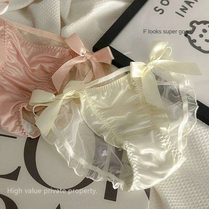 Charming Kawaii Satin Ruffle Panties - Lolita Underwear in M, L, XL Sizes - Très Elite