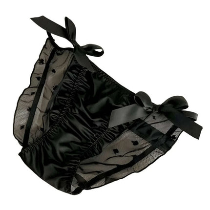 Charming Kawaii Satin Ruffle Panties - Lolita Underwear in M, L, XL Sizes - Très Elite