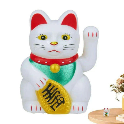 Charming Maneki Neko Waving Cat Statue - Your Beacon of Joy and Abundance - Très Elite