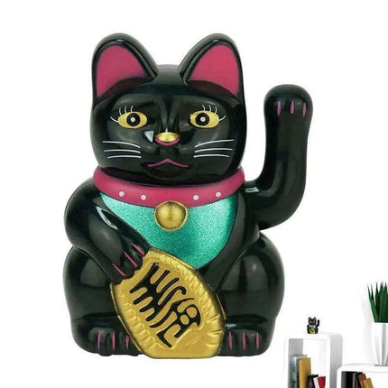 Charming Maneki Neko Waving Cat Statue - Your Beacon of Joy and Abundance - Très Elite
