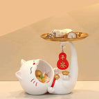 Fortune cat white
