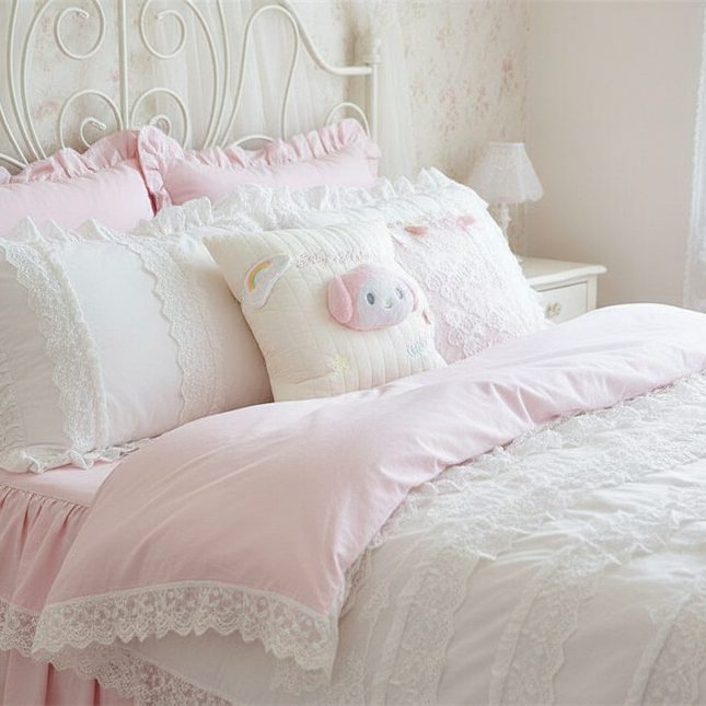Charming My Melody &amp; Kuromi Plush Cushions - Adorable Sanrio Home Decor Collection