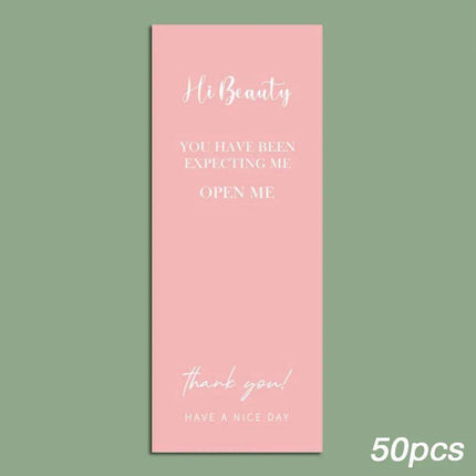 Charming "Nice To Meet You Too" Adhesive Thank You Seals - Pack of 20-50 - Très Elite