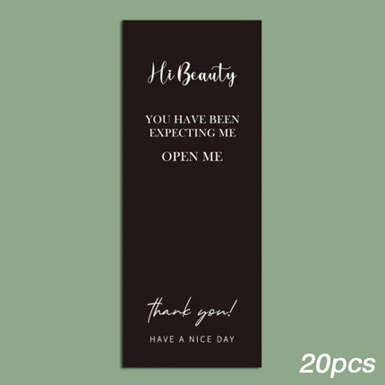 Charming "Nice To Meet You Too" Adhesive Thank You Seals - Pack of 20-50 - Très Elite