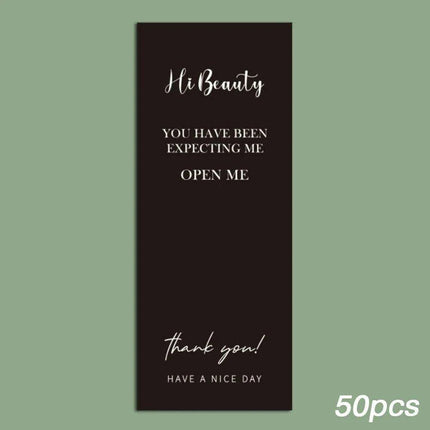 Charming "Nice To Meet You Too" Adhesive Thank You Seals - Pack of 20-50 - Très Elite