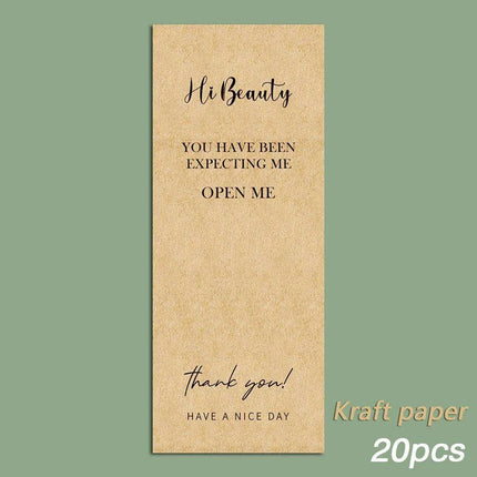 Charming "Nice To Meet You Too" Adhesive Thank You Seals - Pack of 20-50 - Très Elite