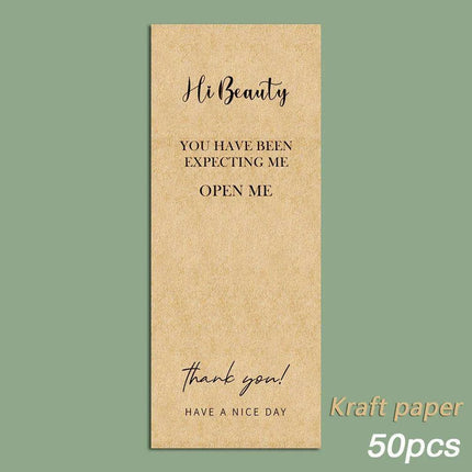Charming "Nice To Meet You Too" Adhesive Thank You Seals - Pack of 20-50 - Très Elite