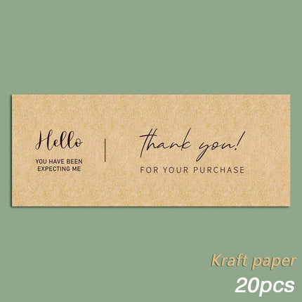 Charming "Nice To Meet You Too" Adhesive Thank You Seals - Pack of 20-50 - Très Elite
