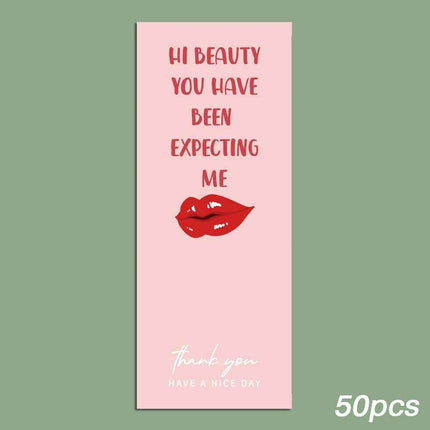Charming "Nice To Meet You Too" Adhesive Thank You Seals - Pack of 20-50 - Très Elite