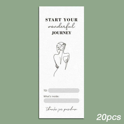Charming "Nice To Meet You Too" Adhesive Thank You Seals - Pack of 20-50 - Très Elite