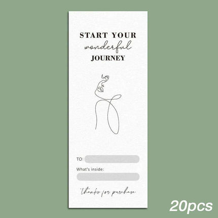 Charming "Nice To Meet You Too" Adhesive Thank You Seals - Pack of 20-50 - Très Elite