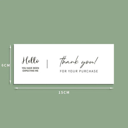 Charming "Nice To Meet You Too" Adhesive Thank You Seals - Pack of 20-50 - Très Elite