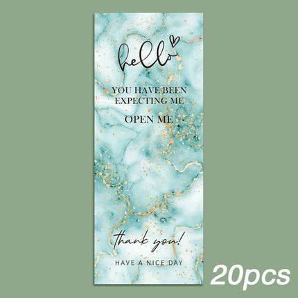 Charming "Nice To Meet You Too" Adhesive Thank You Seals - Pack of 20-50 - Très Elite