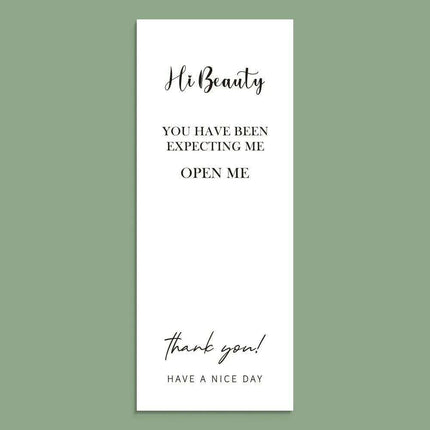 Charming "Nice To Meet You Too" Adhesive Thank You Seals - Pack of 20-50 - Très Elite