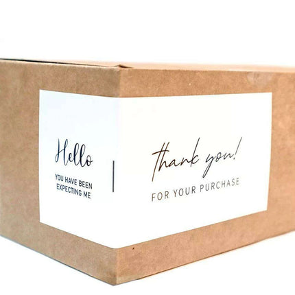 Charming "Nice To Meet You Too" Adhesive Thank You Seals - Pack of 20-50 - Très Elite