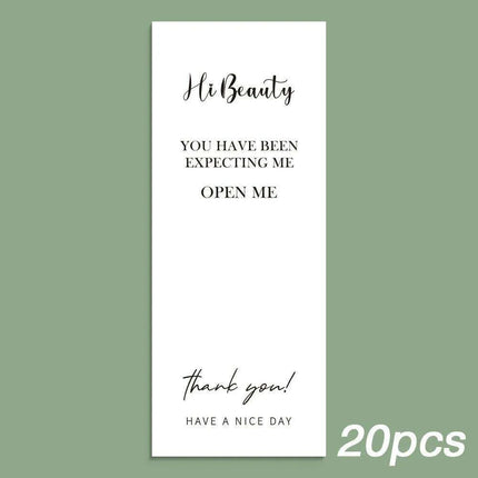 Charming "Nice To Meet You Too" Adhesive Thank You Seals - Pack of 20-50 - Très Elite