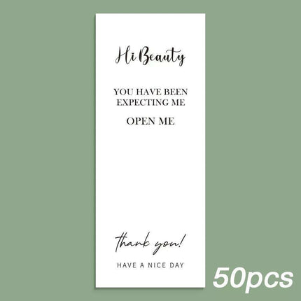 Charming "Nice To Meet You Too" Adhesive Thank You Seals - Pack of 20-50 - Très Elite