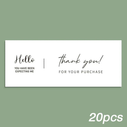Charming "Nice To Meet You Too" Adhesive Thank You Seals - Pack of 20-50 - Très Elite