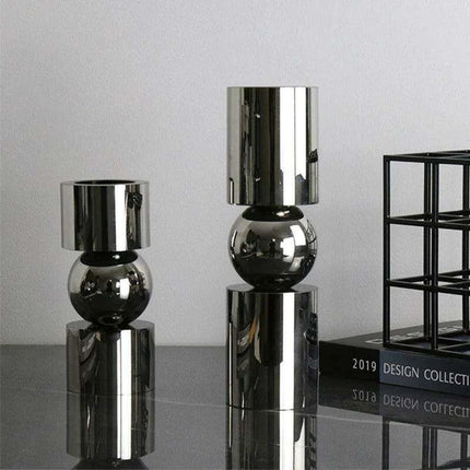 Charming Nordic Crystal Candle Holders Set - Enhance Your Dining Experience - Très Elite