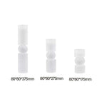 Set of 3 Frosted White SML