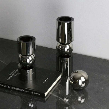 Charming Nordic Crystal Candle Holders Set - Enhance Your Dining Experience - Très Elite
