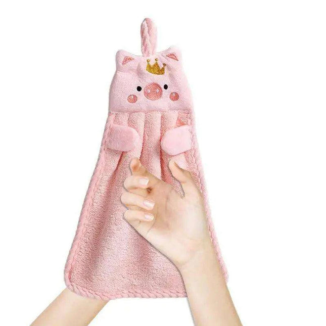 Charming Piglet Plush Microfiber Towels - Luxurious Kitchen & Bathroom Collection