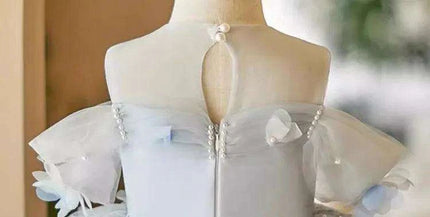 Charming Pink Princess Ball Gown for Girls - Ideal for Weddings, Birthdays, and Baptisms - A4134- Très Elite- Très Elite