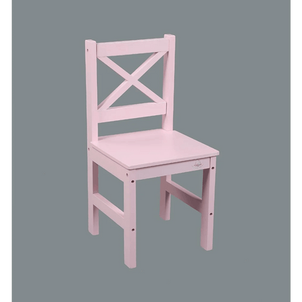 Charming Pink Wooden Table and Chair Set for Girls Aged 2-8 - Safe and Durable Design - Très Elite