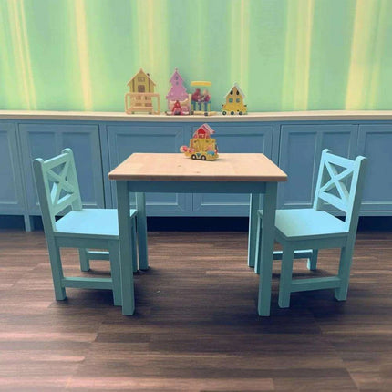 Charming Pink Wooden Table and Chair Set for Girls Aged 2-8 - Safe and Durable Design - Très Elite