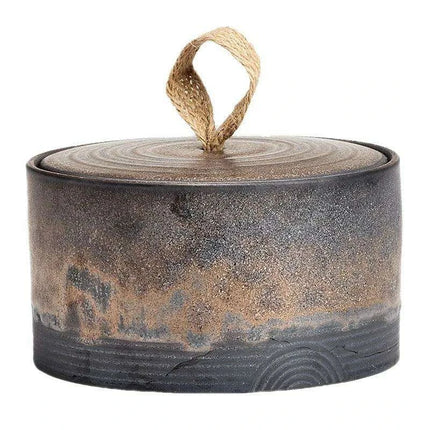 Charming Retro Ceramic Tea Pot for Perfect Snack and Tea Storage - Très Elite