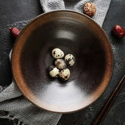 Charming Retro Japanese Stoneware Tableware Set: Ideal Bowls and Plates for Noodles, Soups, and Desserts - Très Elite