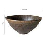 Charming Retro Japanese Stoneware Tableware Set: Ideal Bowls and Plates for Noodles, Soups, and Desserts - Très Elite