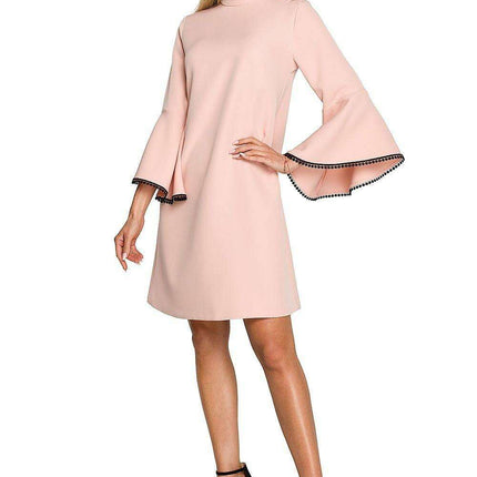 Charming Ruffle Sleeve A-Line Dress - Très Elite