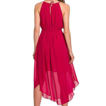 Charming Ruffled Chiffon Evening Gown - Très Elite