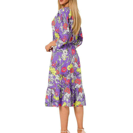 Charming Ruffled Midi Dress for Summer - Très Elite