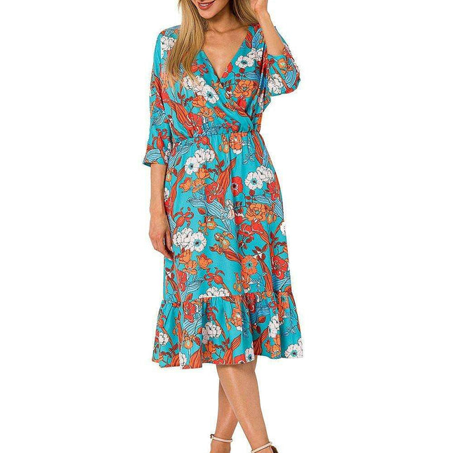 Charming Ruffled Midi Dress for Summer