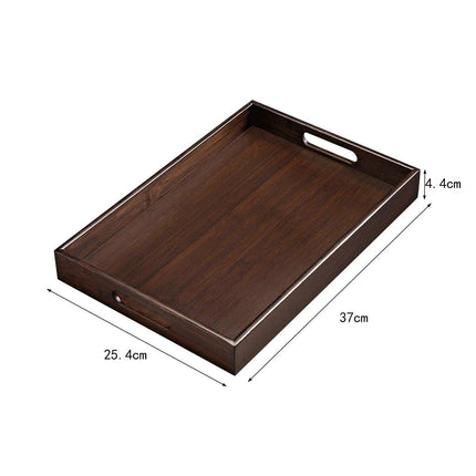 Charming Rustic Wood Serving Tray with Comfortable Handles - Ideal Multi-Purpose Centerpiece for Every Gathering - Très Elite