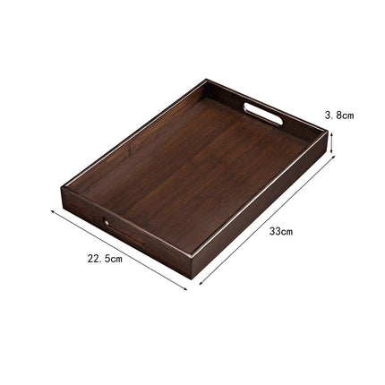 Charming Rustic Wood Serving Tray with Comfortable Handles - Ideal Multi-Purpose Centerpiece for Every Gathering - Très Elite