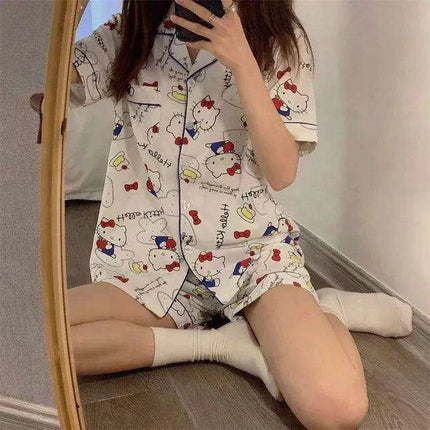 Charming Sanrio Hello Kitty Cosplay Pajama Set for Cozy Nights - Très Elite