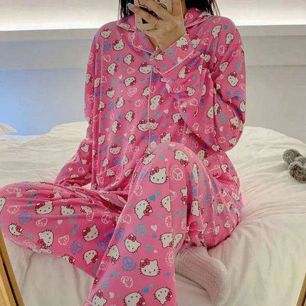 Charming Sanrio Hello Kitty Cosplay Pajama Set for Cozy Nights - Très Elite