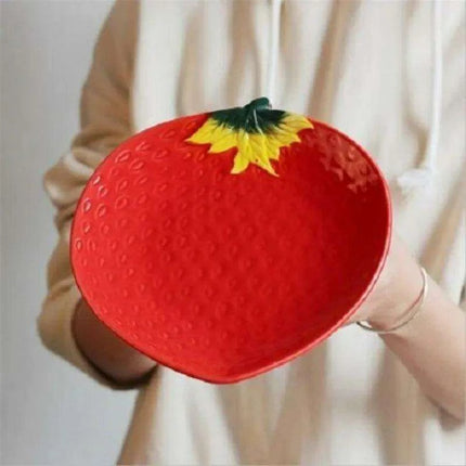 Charming Strawberry-Inspired Kids' Ceramic Dining Collection for Fun Mealtimes - Très Elite